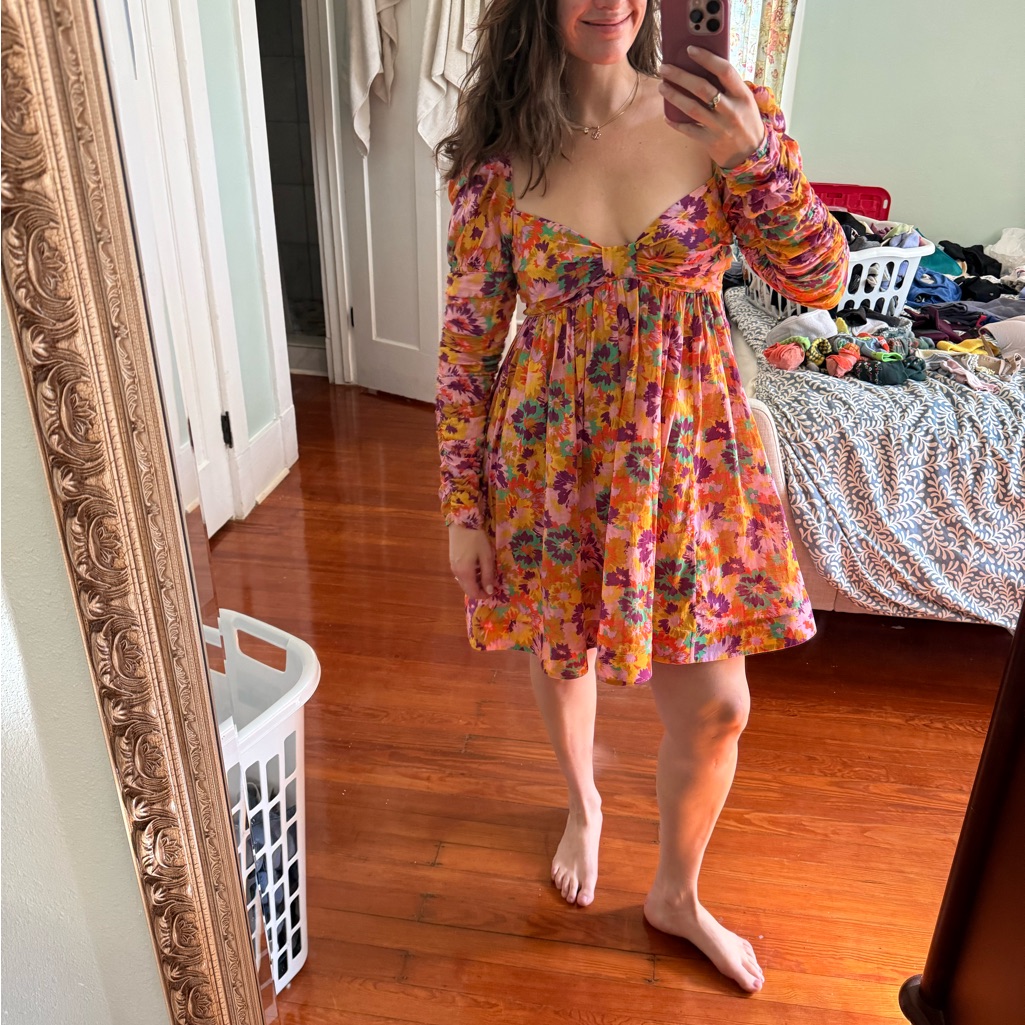Zimmermann Violet Twist Front Mini Dress